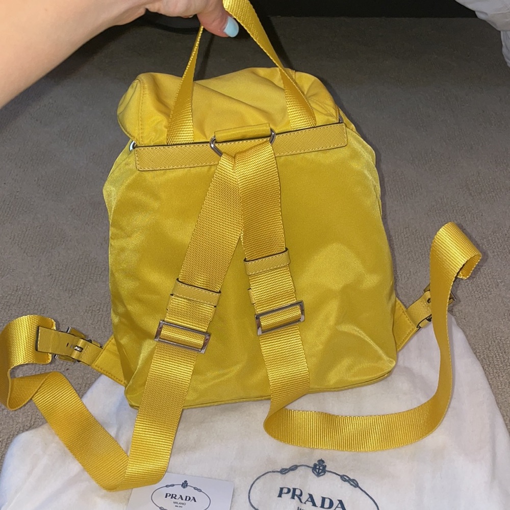 Prada Yellow Mini Knapsack - Picture 5 of 6